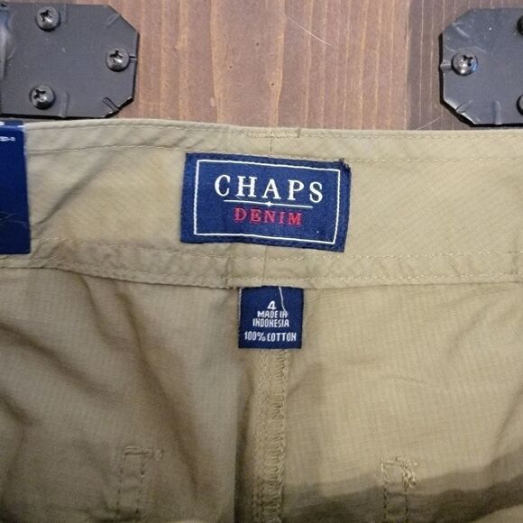 Chaps Sage Khaki Capris size 4 *NWT* - Picture 3 of 4